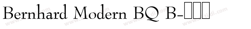 Bernhard Modern BQ B字体转换